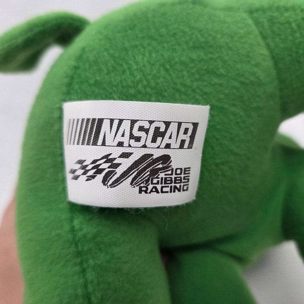 KYLE BUSCH #18 Nascar Racing GREEN BULLDOG 10" Plush Stuffed Animal Toy - Picture 6 of 6